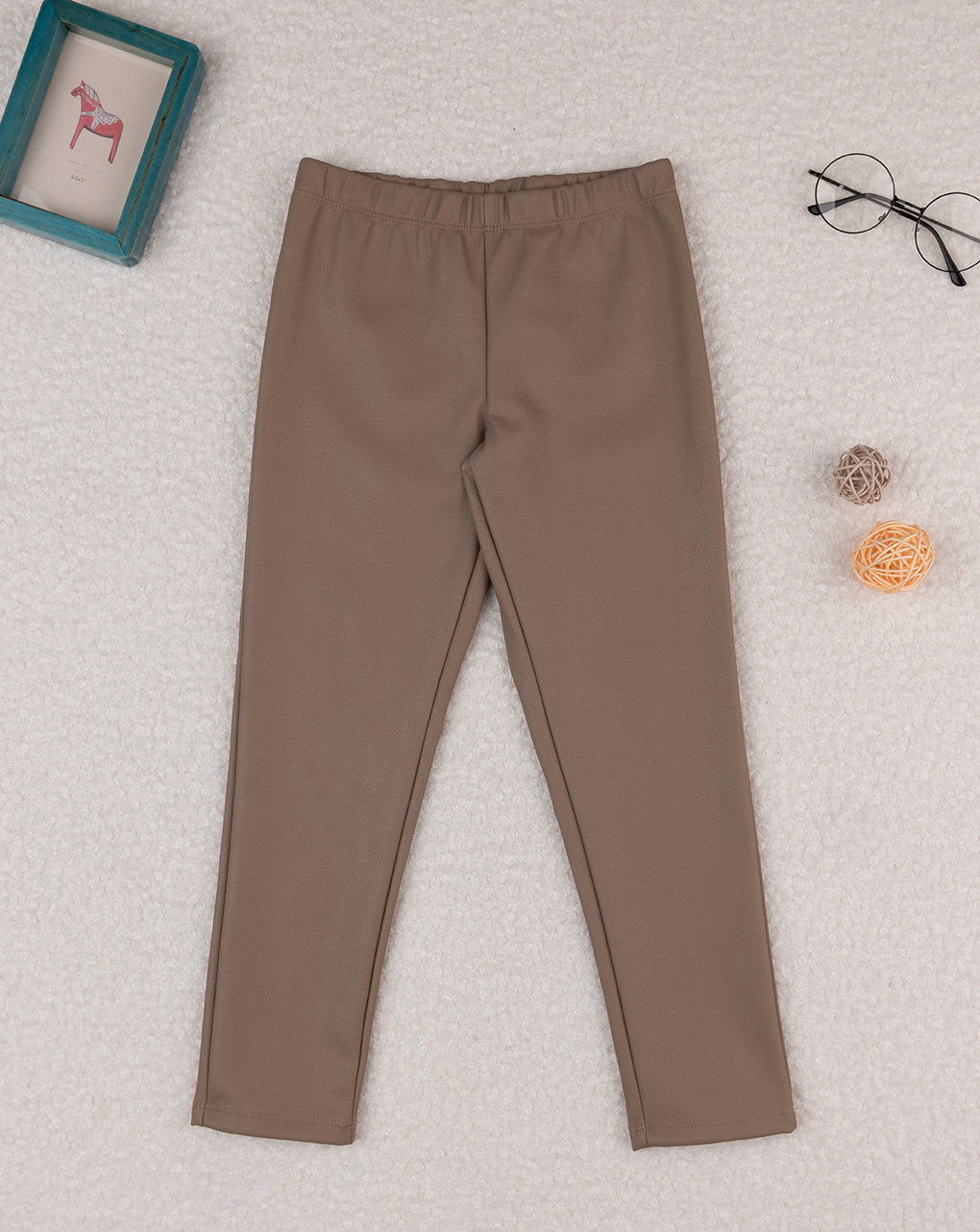 Legging bimba marroni