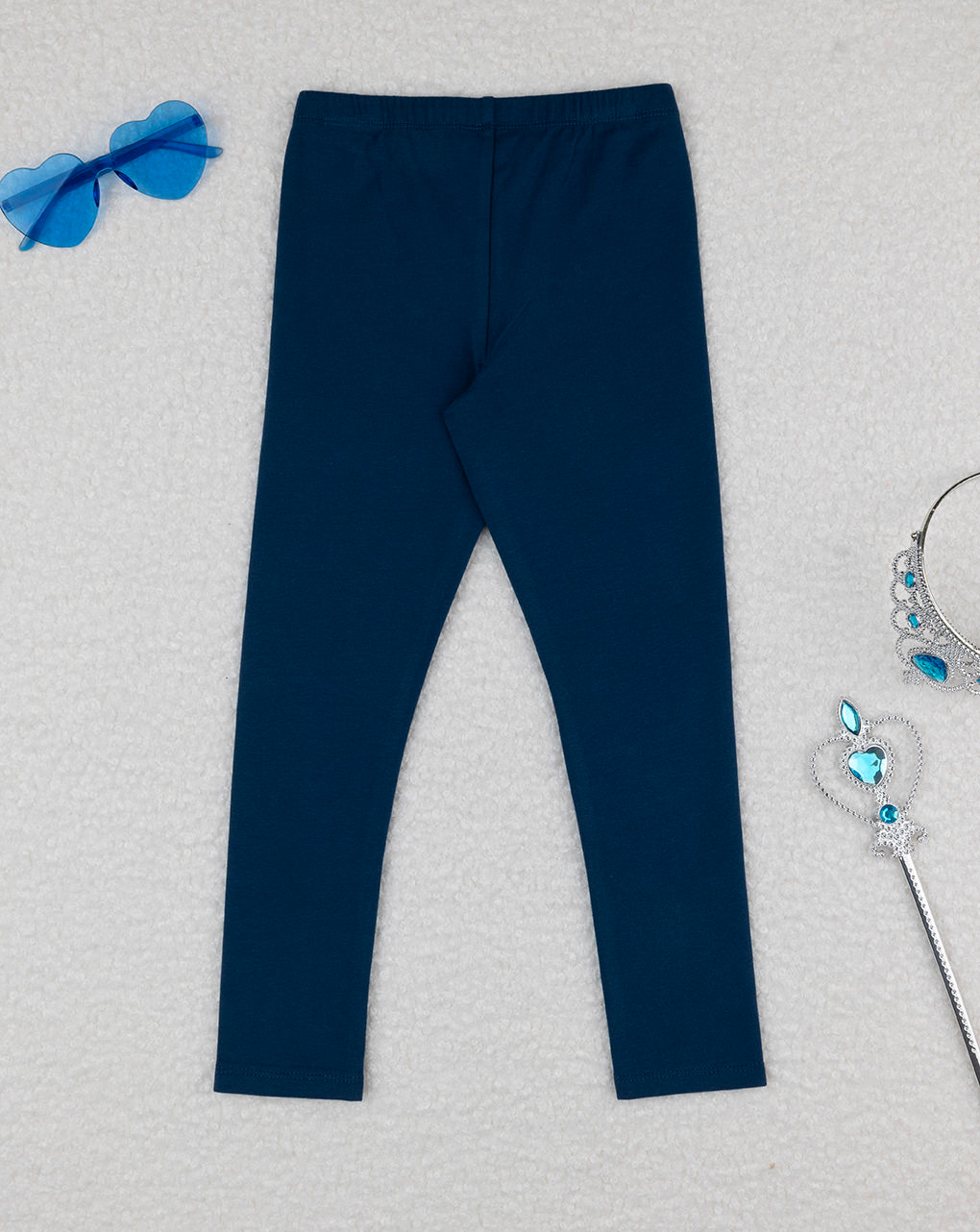 Legging bimba blu con stampa