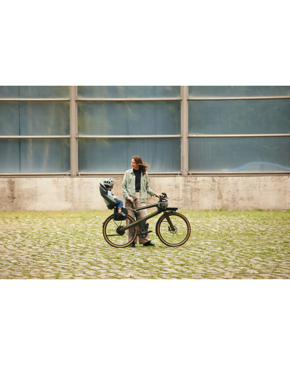 Prodigee icon rear frame - seggiolino bici con montaggio posteriore al telaio grigio quartz