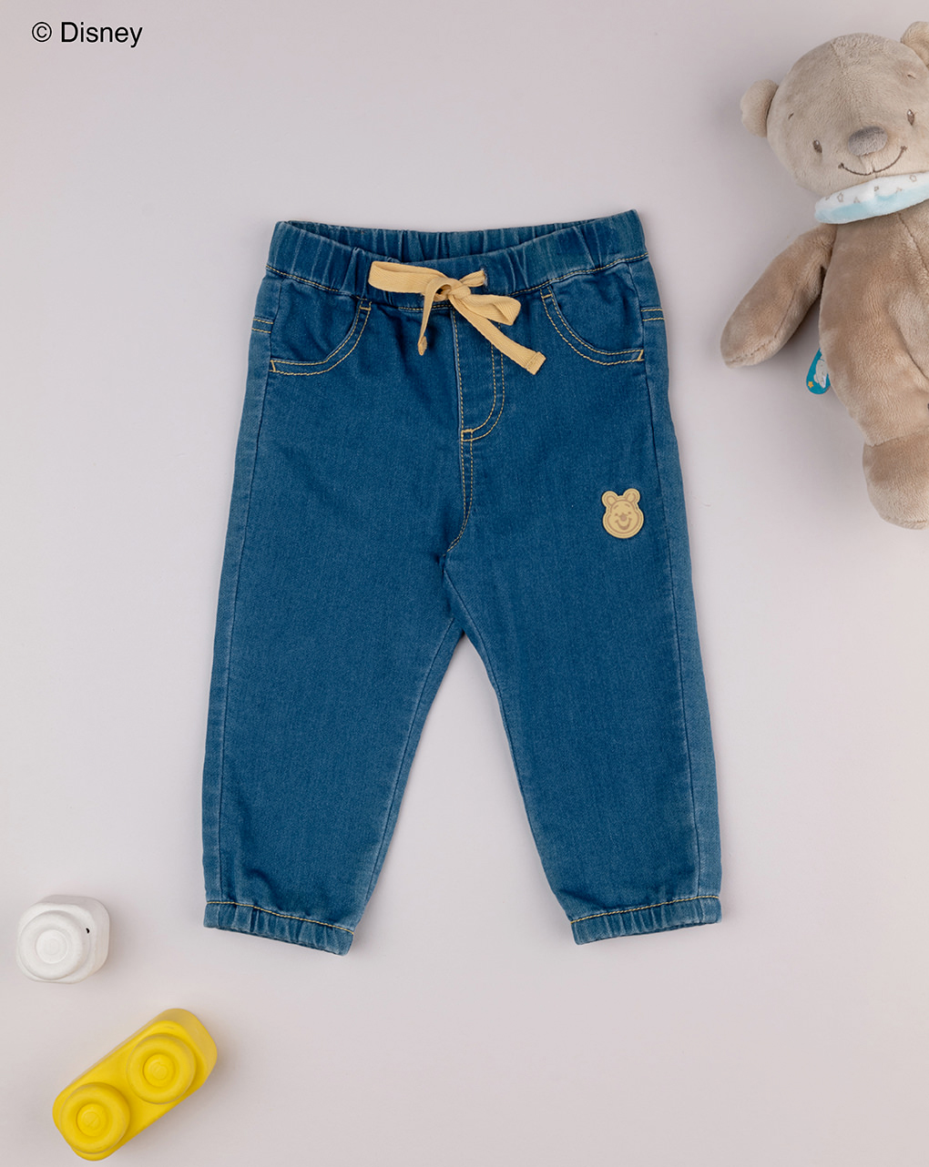 Pantaloni denim bimbo winnie pooh