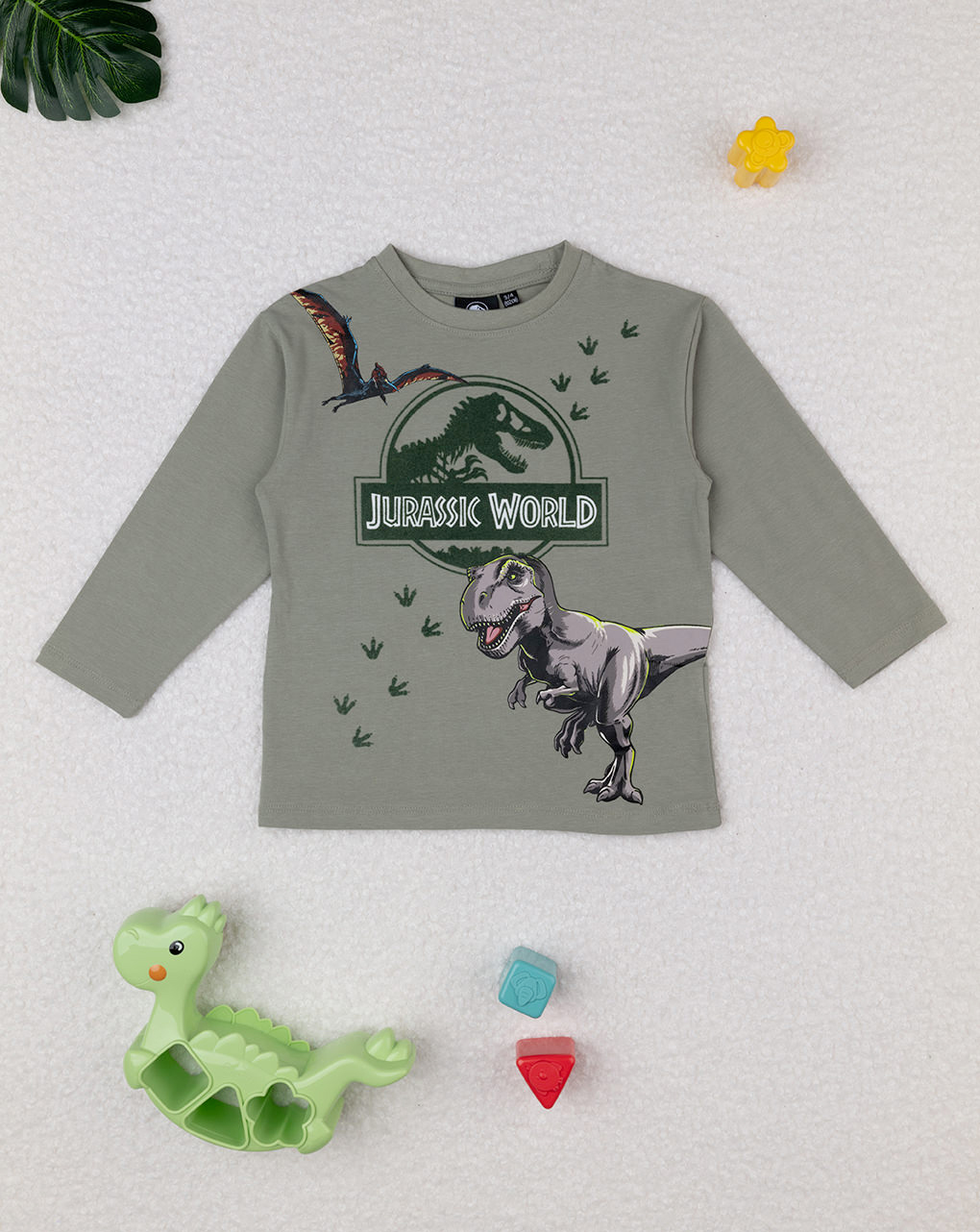 T-shirt maniche lunghe bambino "jurassic"