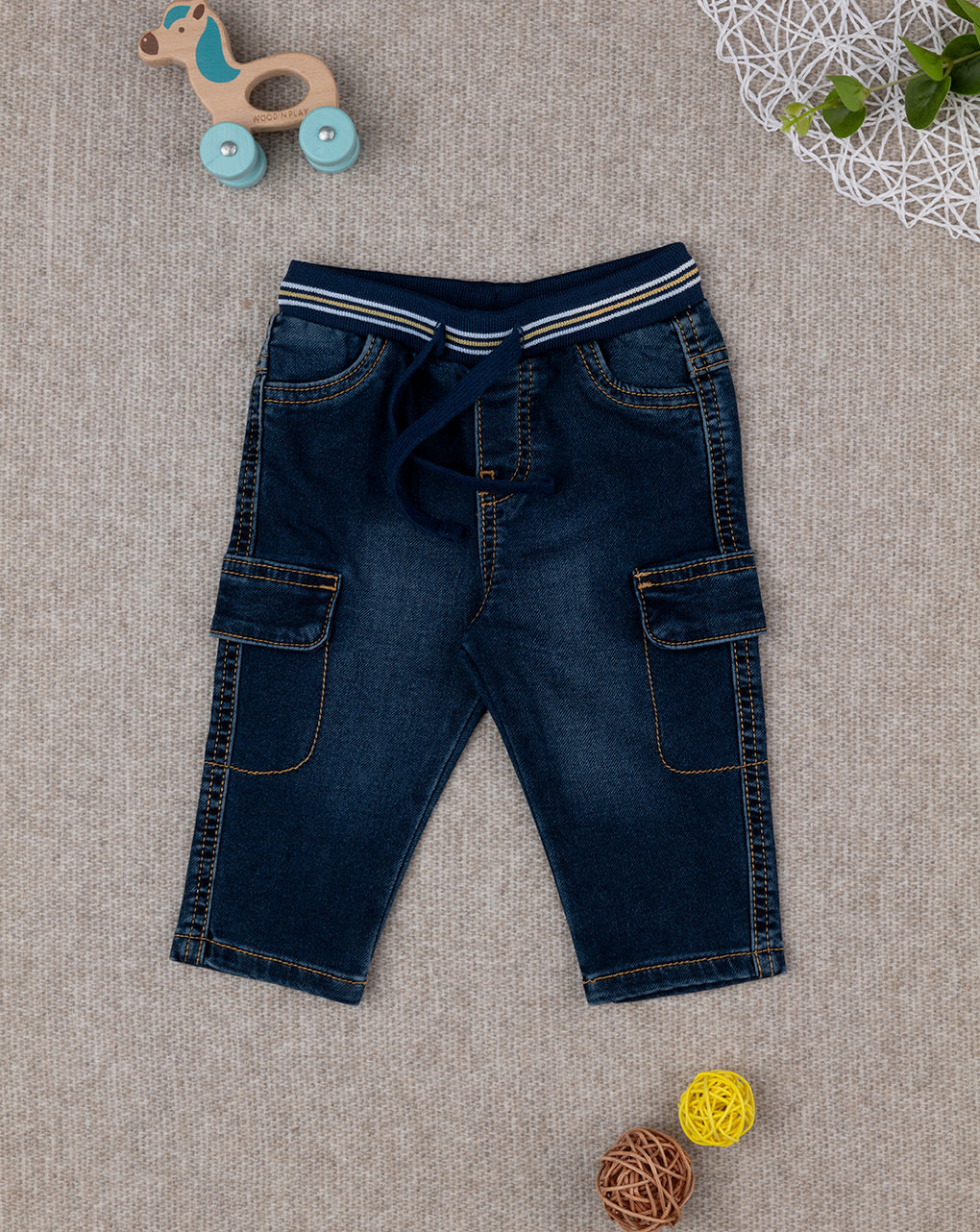 Pantaloni denim scuro bimbo