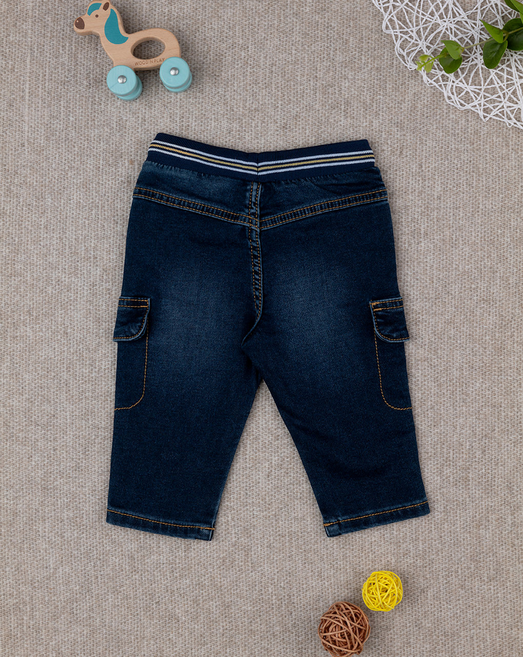 Pantaloni denim scuro bimbo