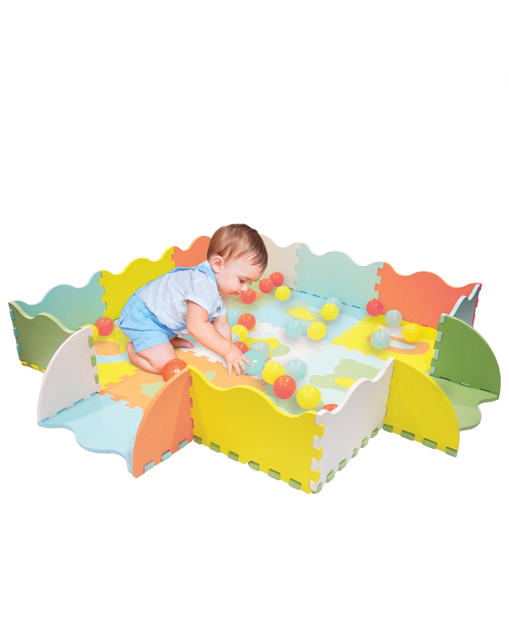 Tappeto puzzle activity con palline - 10m+ - baby smile