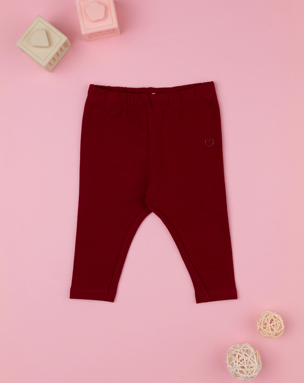 Leggings bordeaux bimba