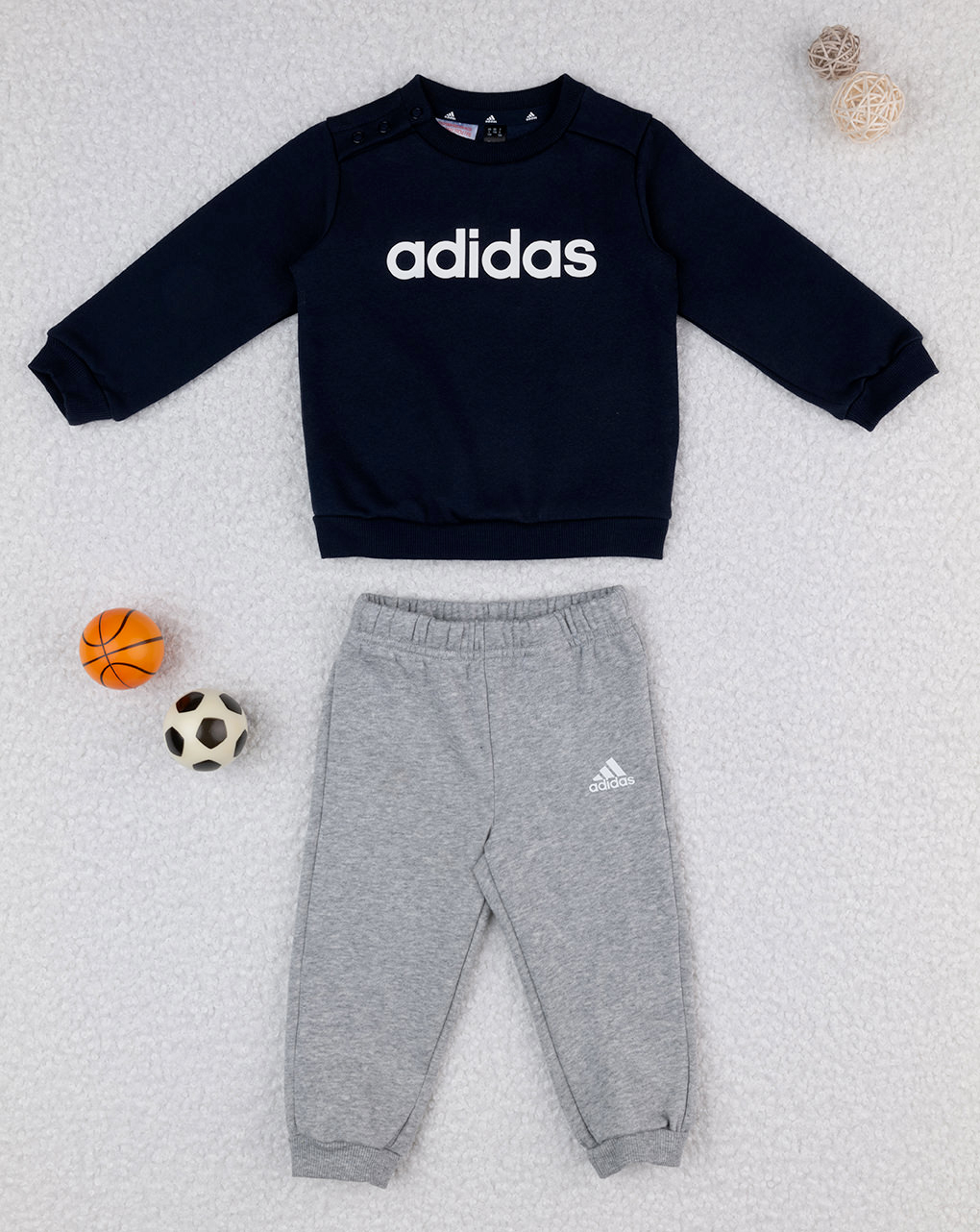 Jogging adidas bimbo blu/grigio