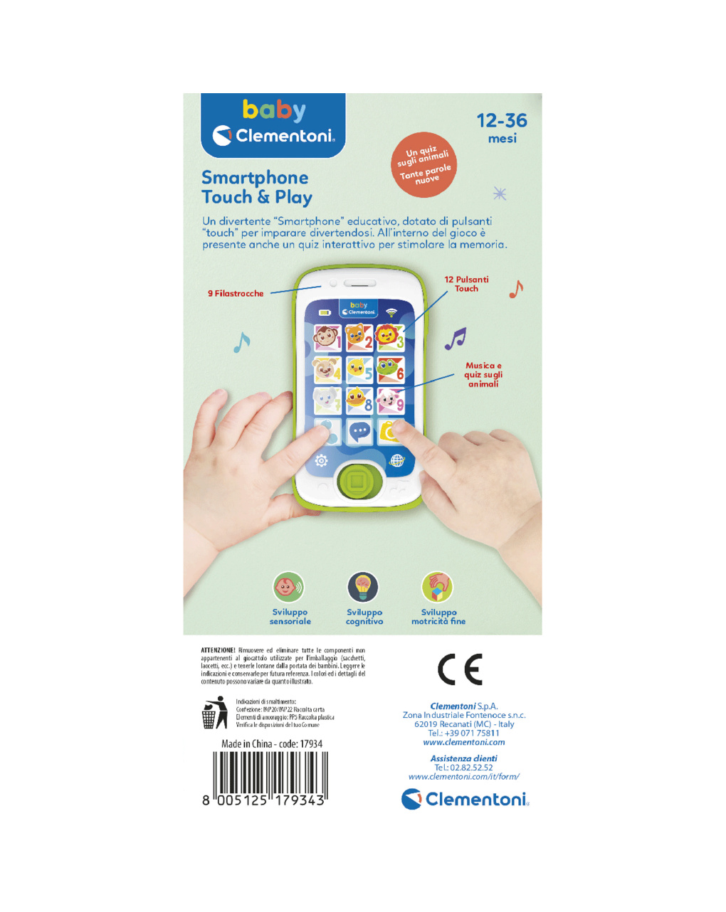 Smartphone touch & play - 12m+ - baby clementoni