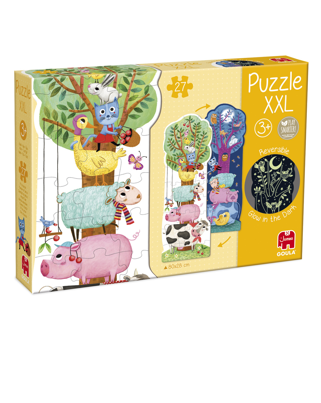 Puzzle xxl reversibile luce - 3+ - goula