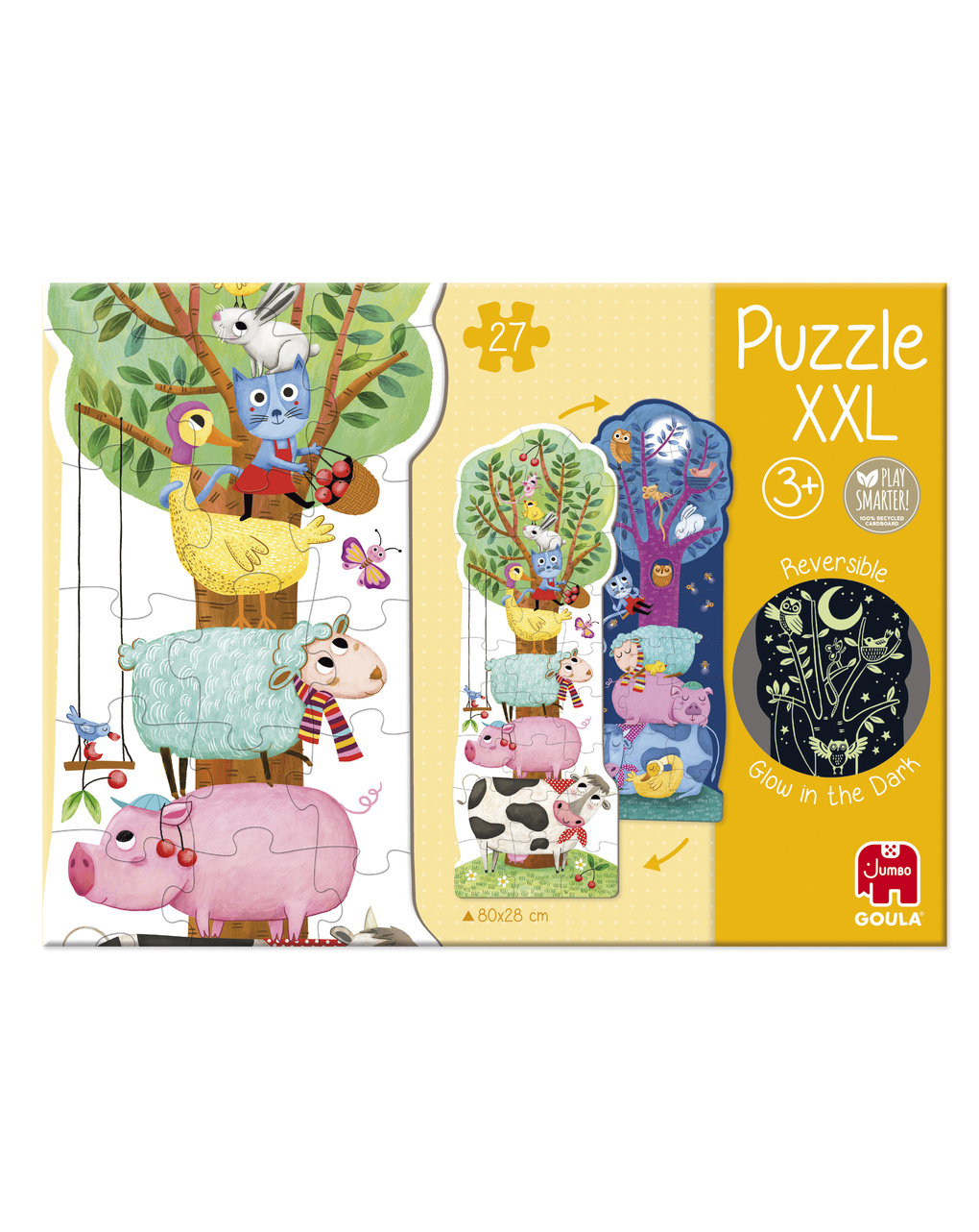 Puzzle xxl reversibile luce - 3+ - goula