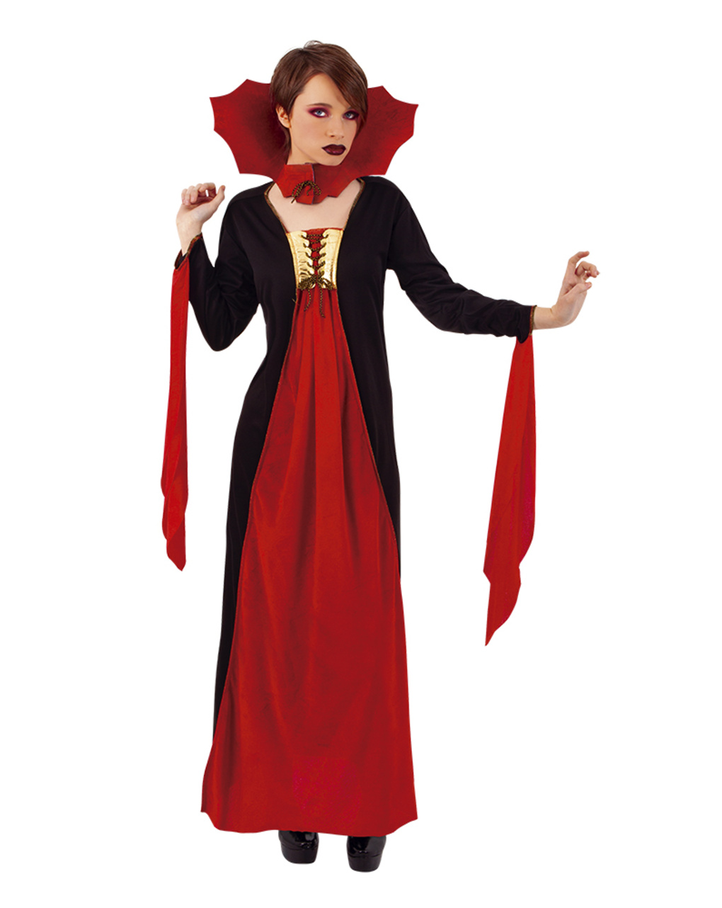 Costume vampiressa gotica rossa - adulto taglia unica - rubie's