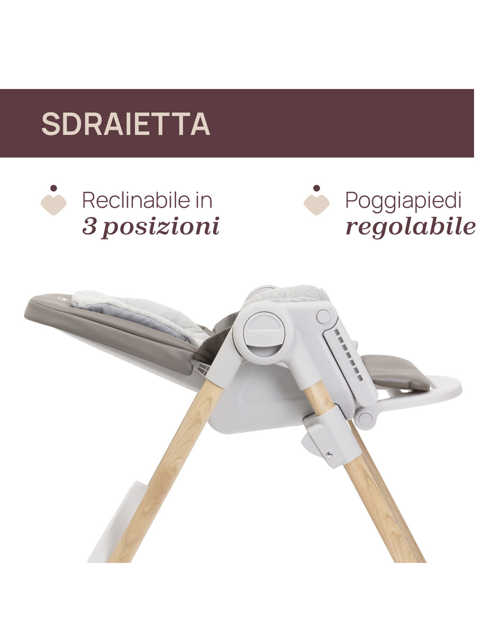 Seggiolone polly armonia scandinavian- chicco