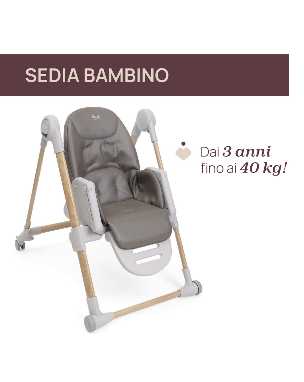 Seggiolone polly armonia scandinavian- chicco