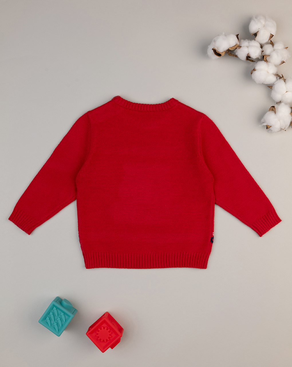 Maglia tricot rossa bimbo