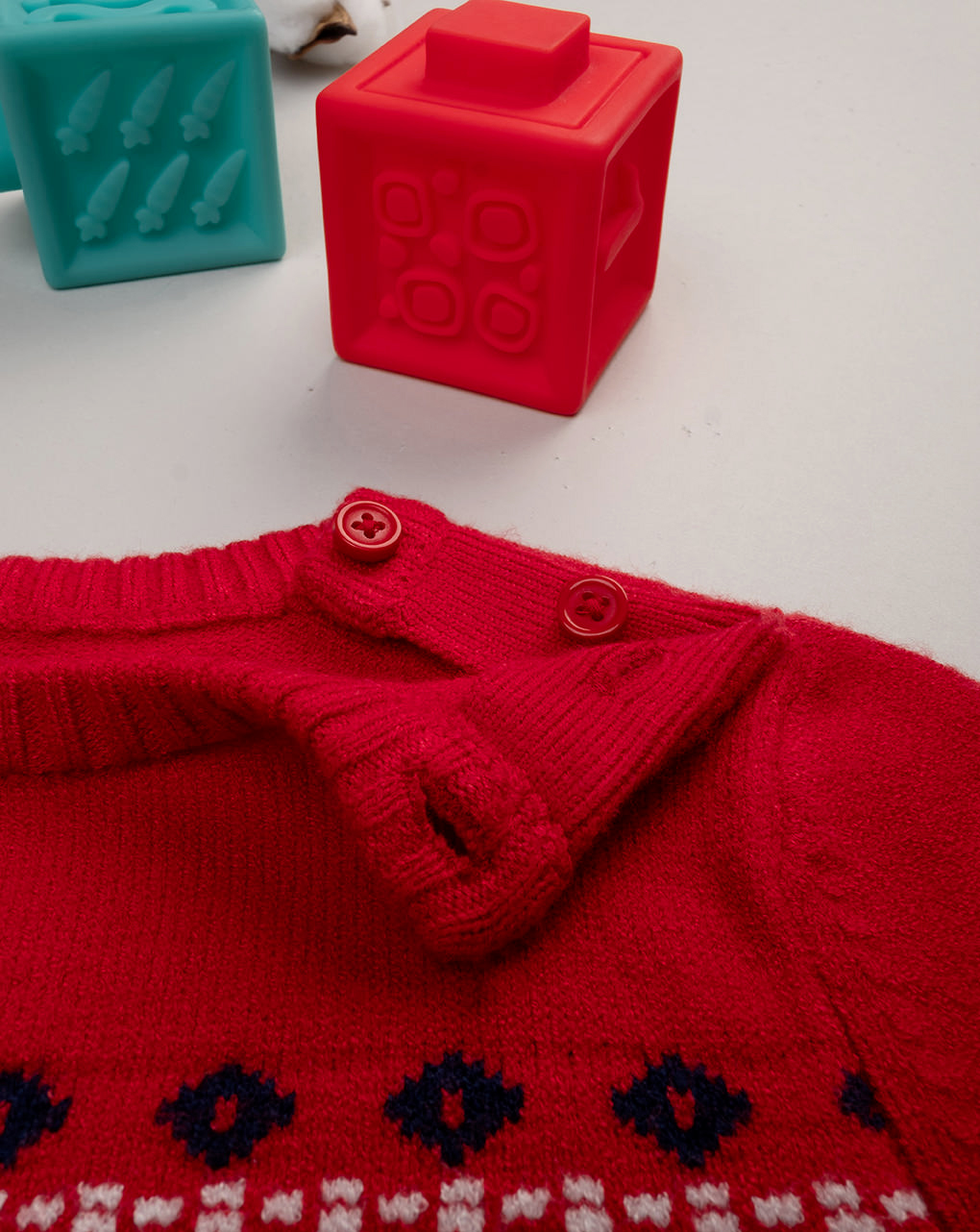 Maglia tricot rossa bimbo