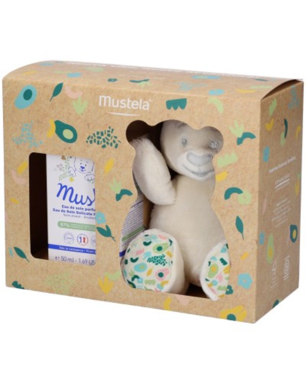 Cofanetto musti peluche + acqua profumata - mustela