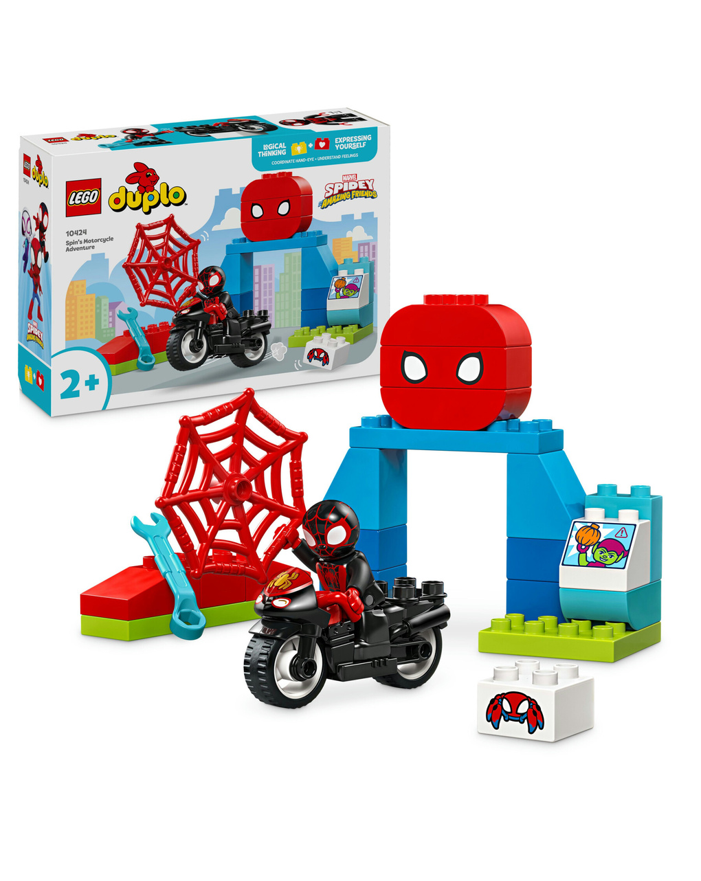 L'avventura in moto di spin - 2+  - lego duplo marvel