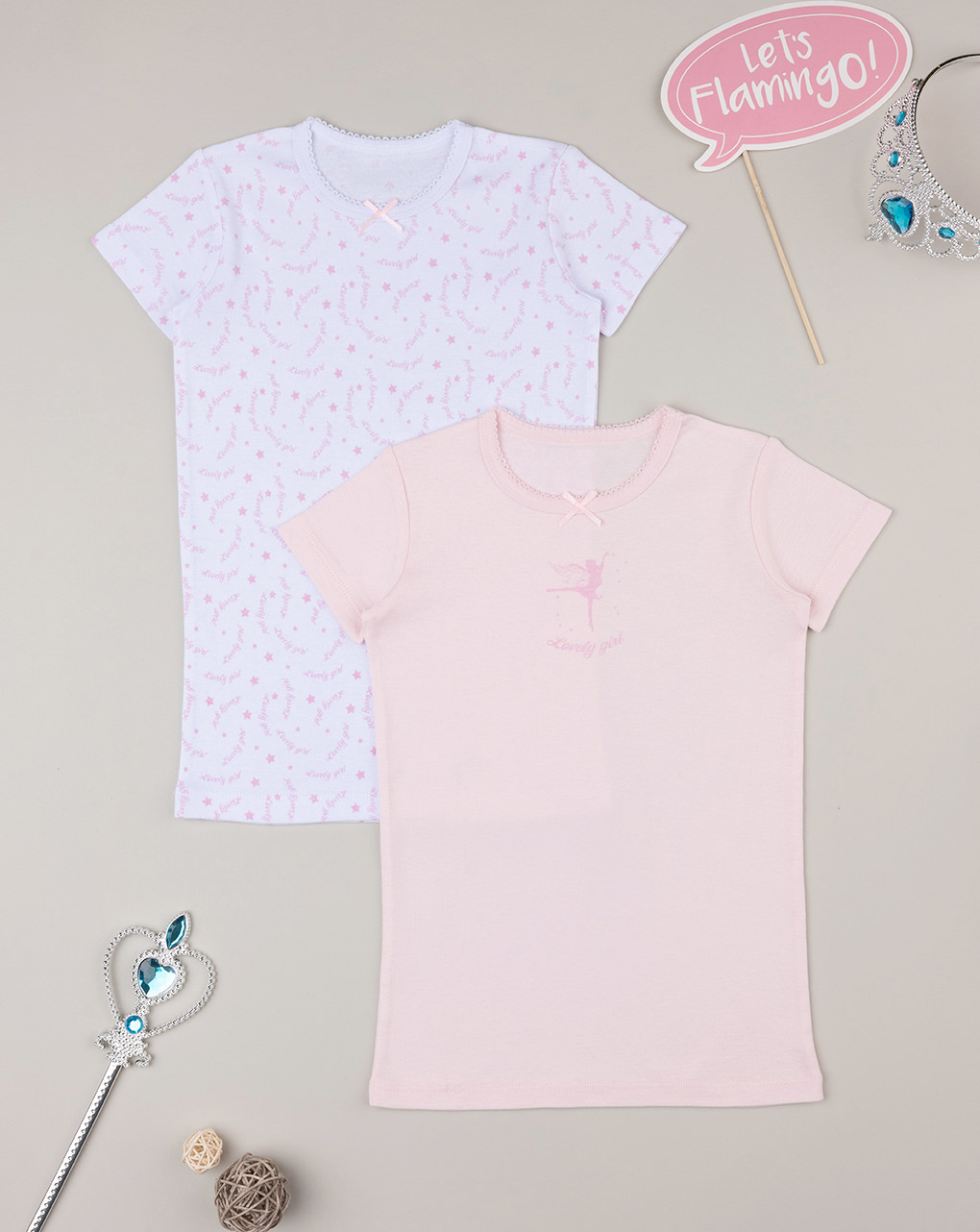 Pack 2 t-shirt bimba