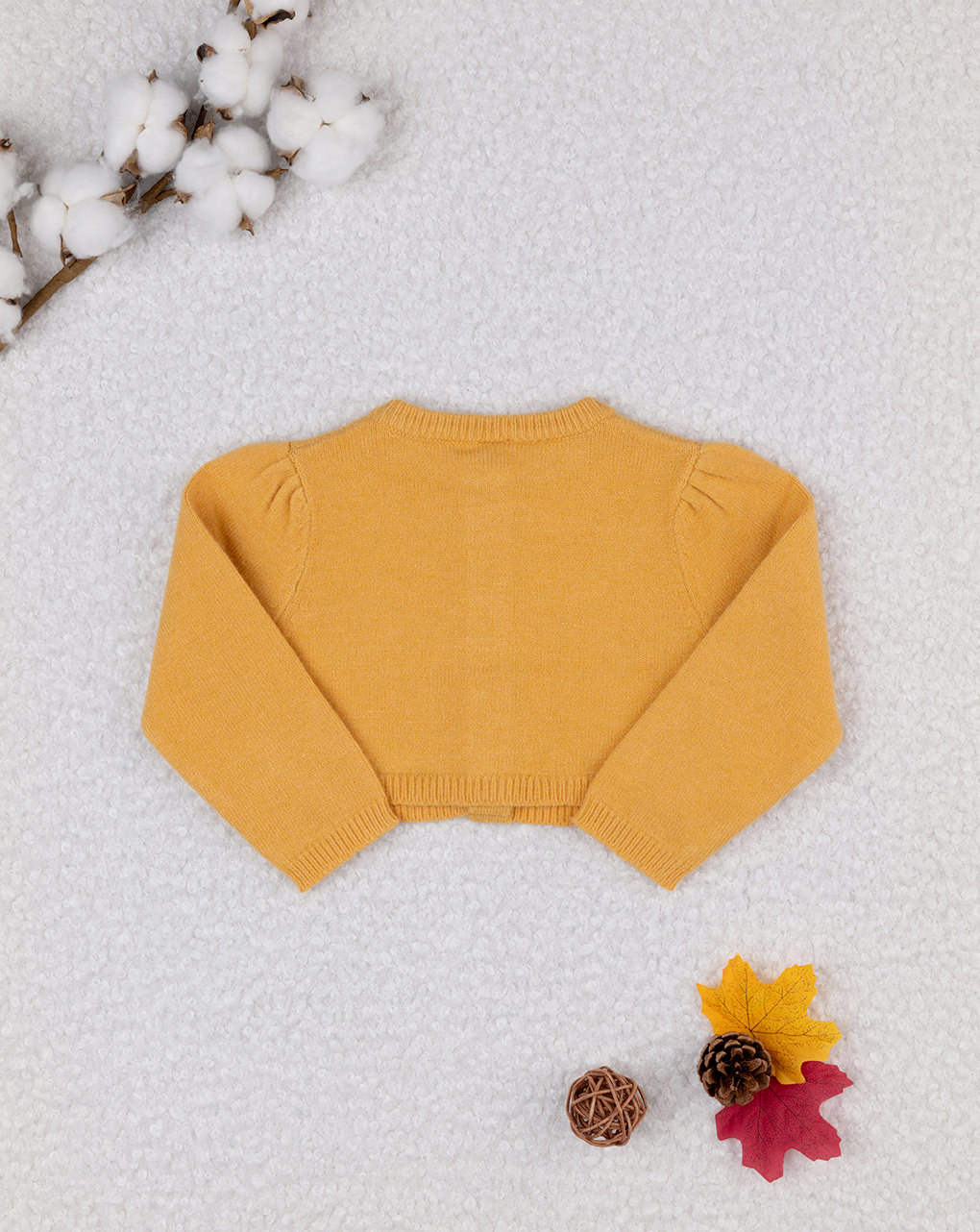 Cardigan tricot bimba giallo