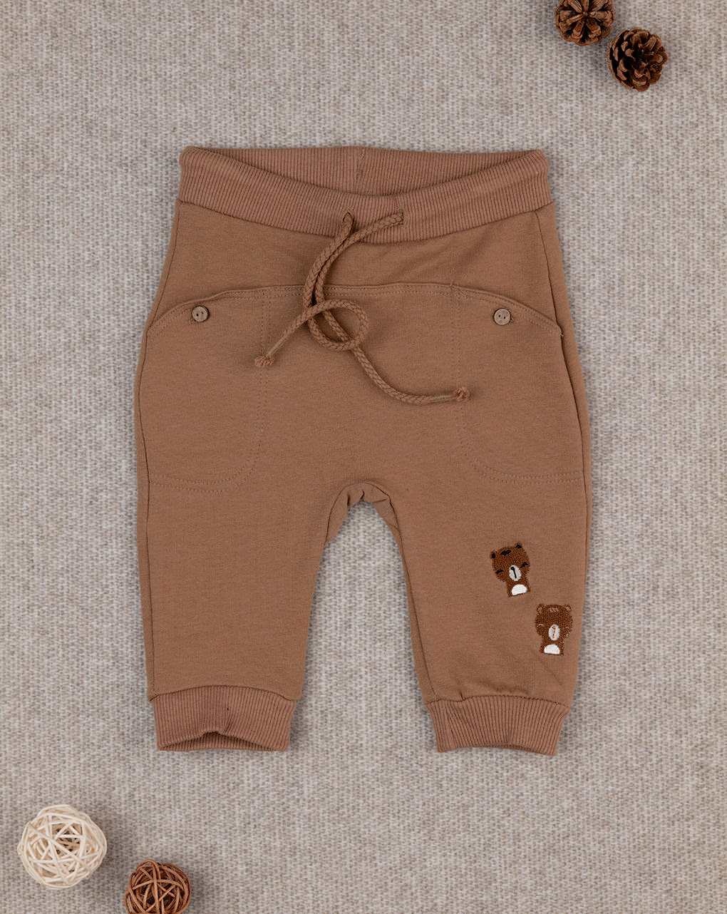 Pantalone marrone bimbo "wood"