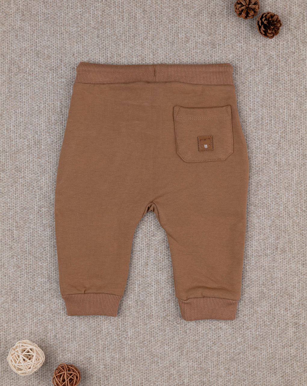 Pantalone marrone bimbo "wood"