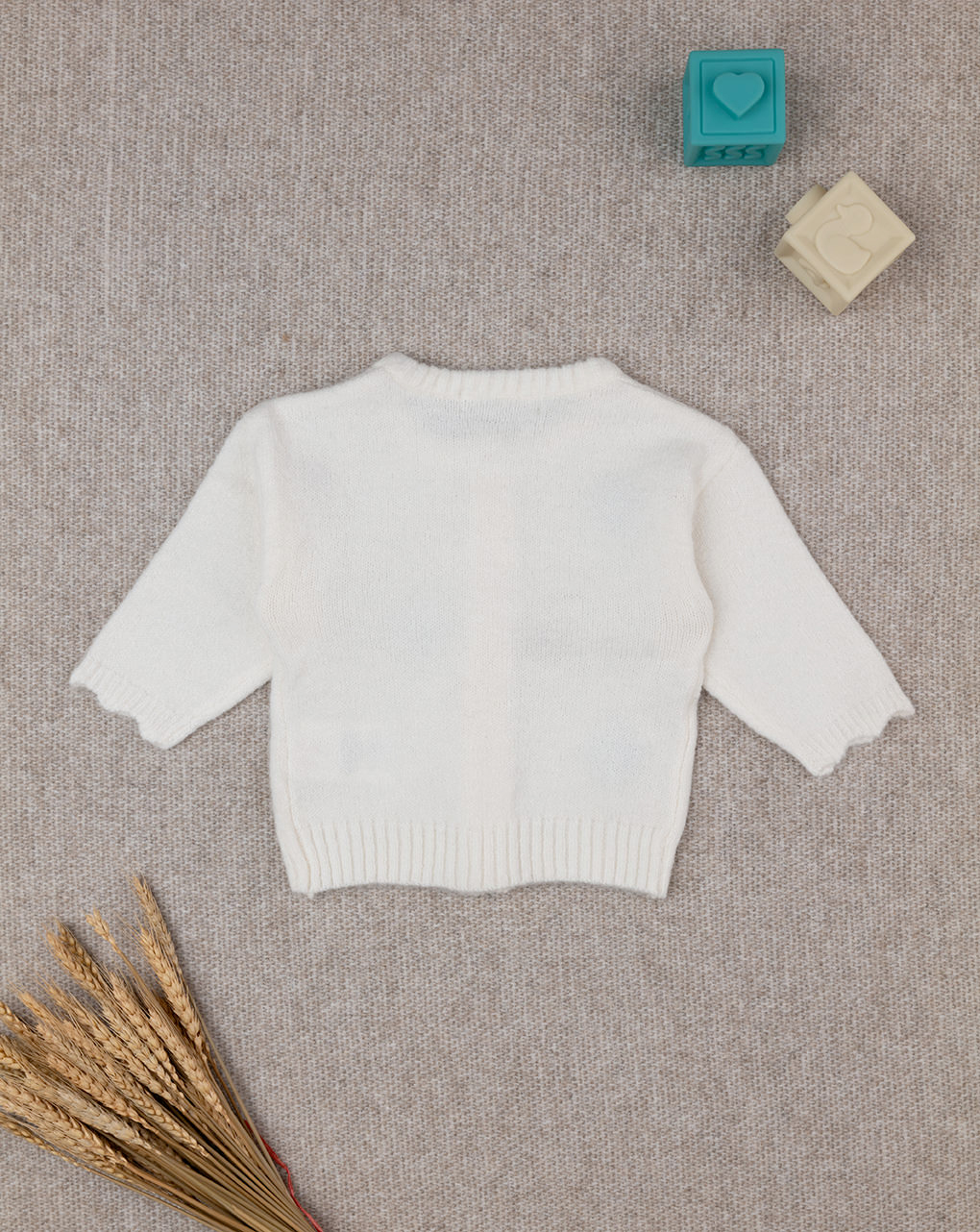 Cardigan bimba bianco