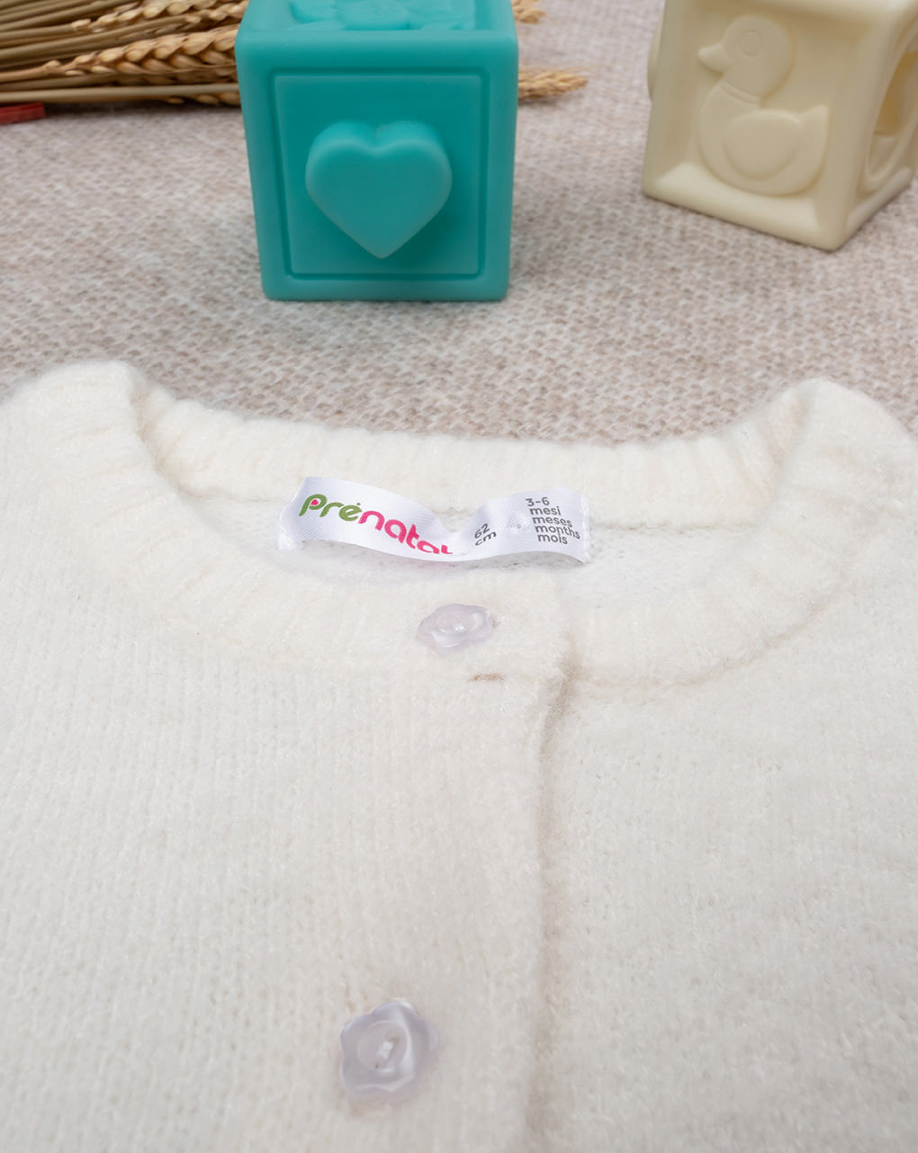 Cardigan bimba bianco