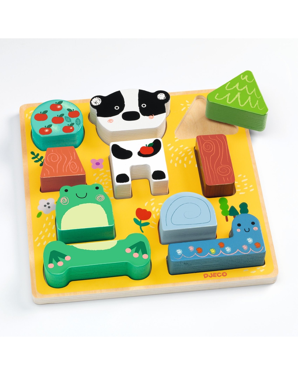 Puzzles relief - puzz & match happy -  + 18 m - djeco