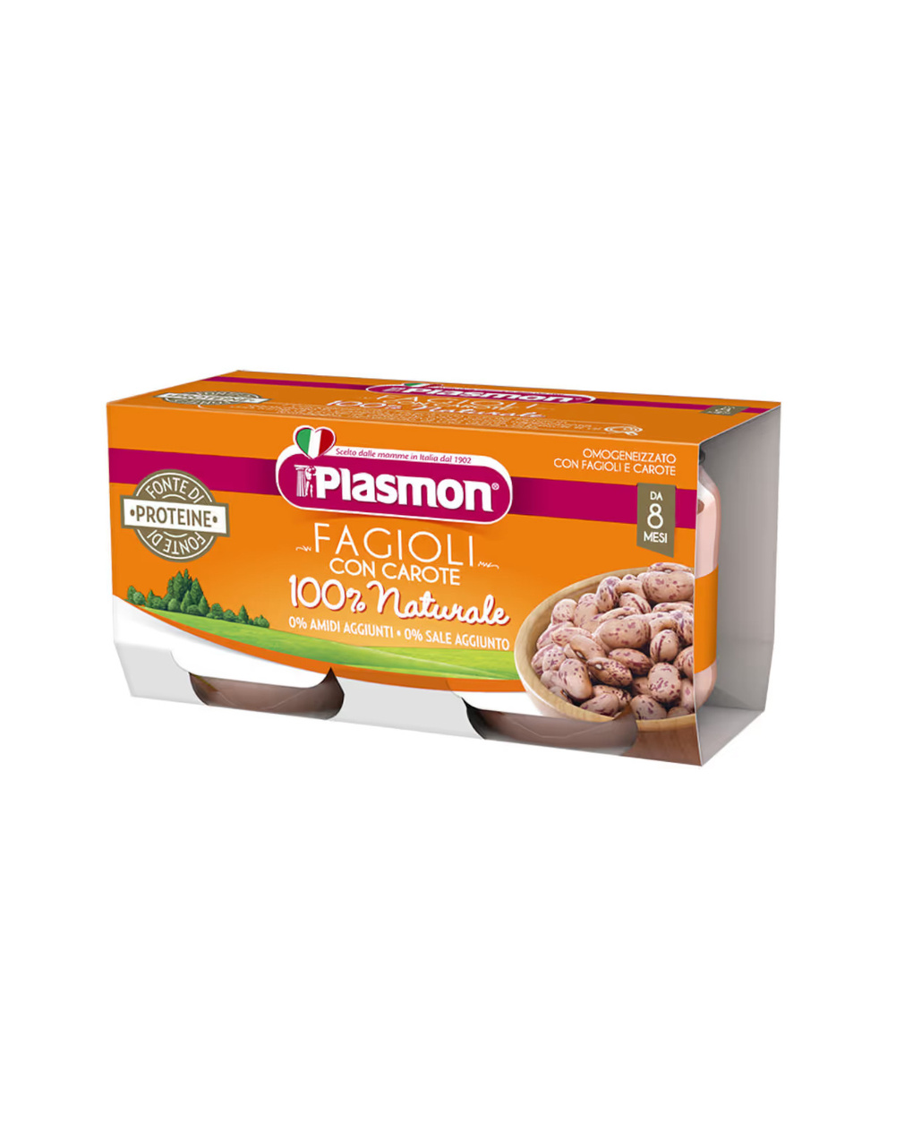 Omogeneizzato fagioli borlotti – 2x80g - plasmon