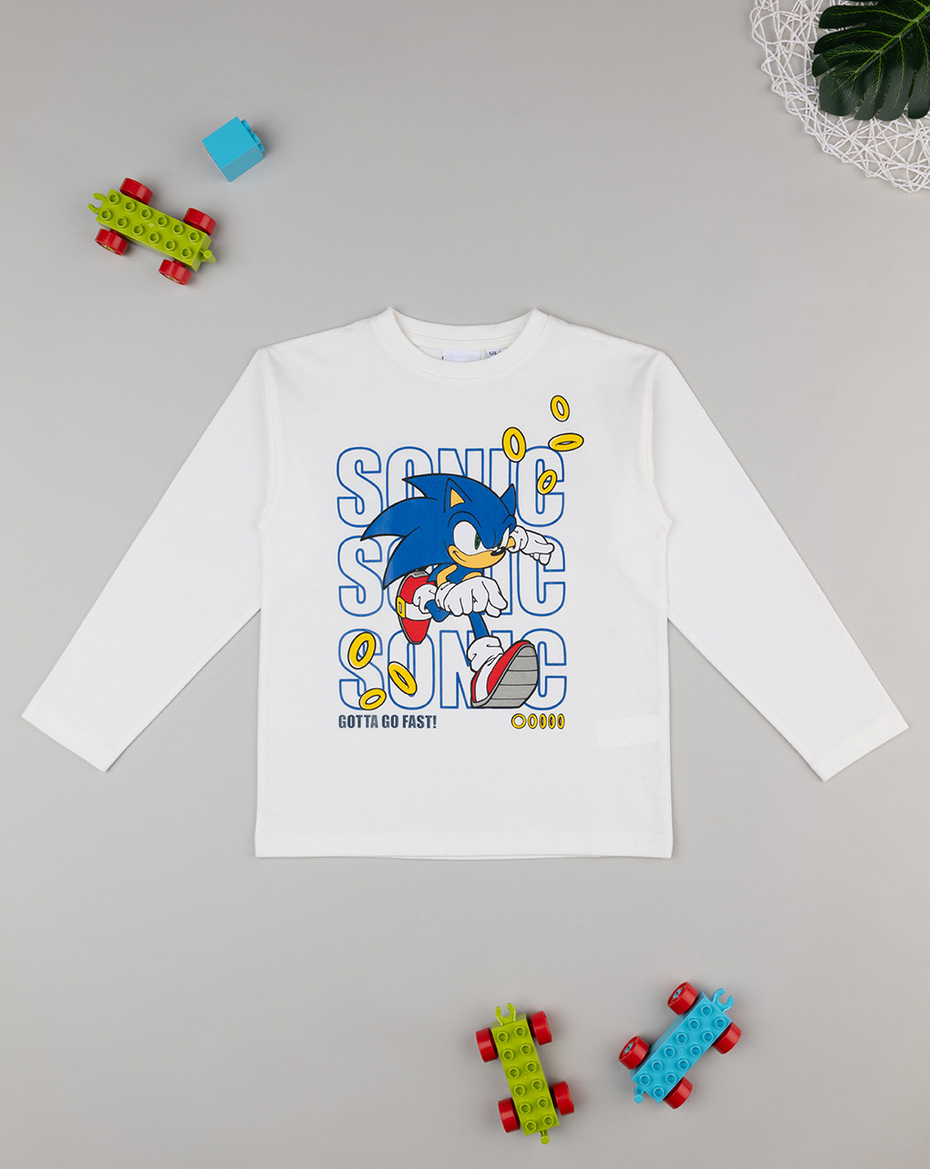 T-shirt bianca bambino sonic