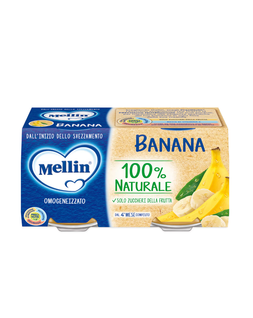 Omogeneizzato banana 2×100 gr - mellin