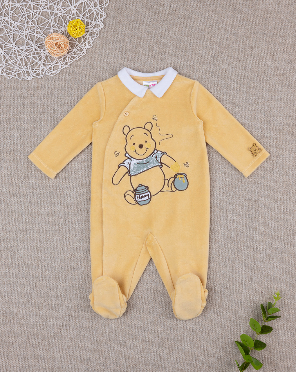 Tutina neonato ciniglia winnie the pooh