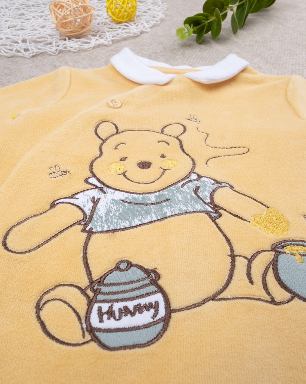 Tutina neonato ciniglia winnie the pooh