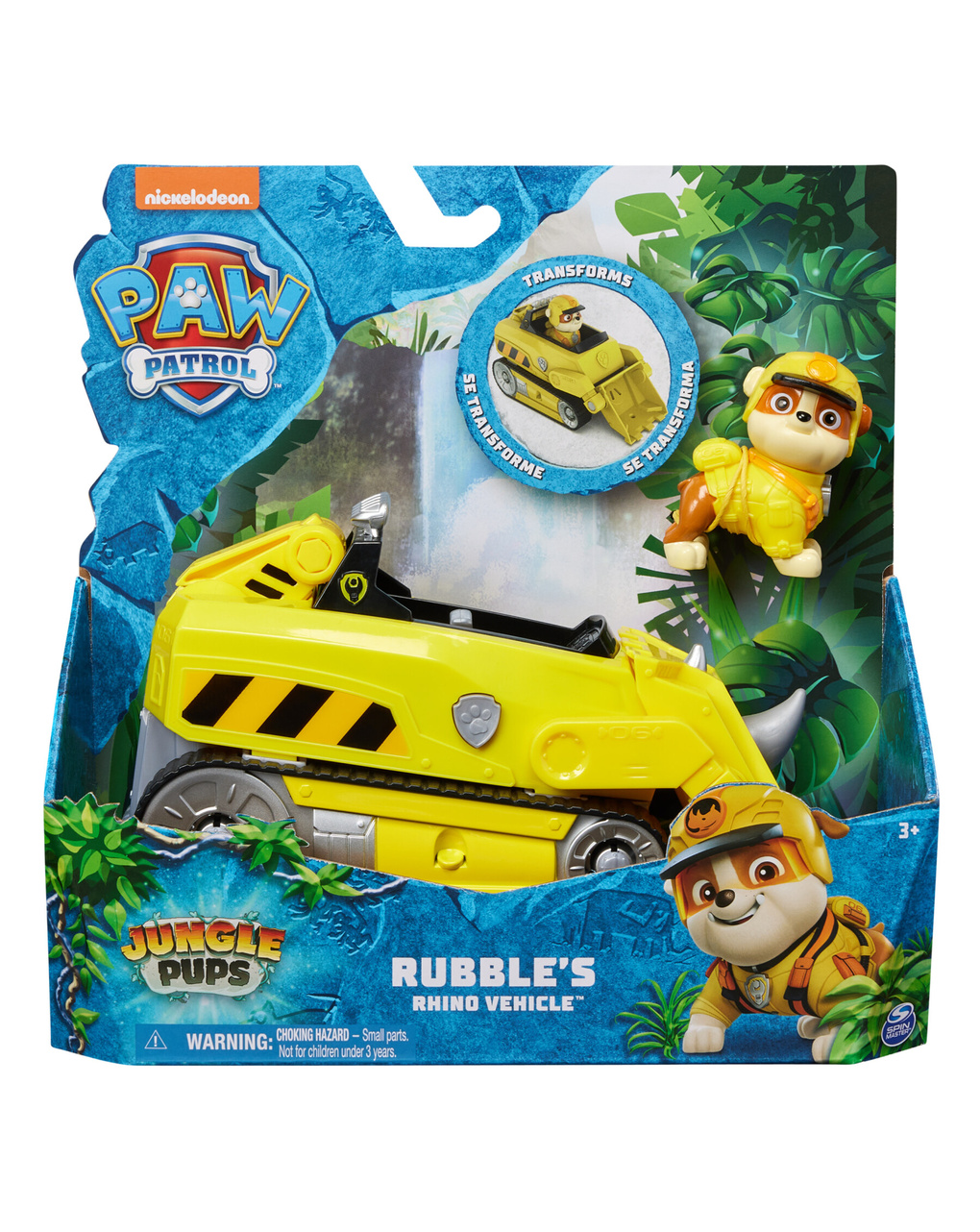 Veicolo di rubble - 3+ - paw patrol jungle pups