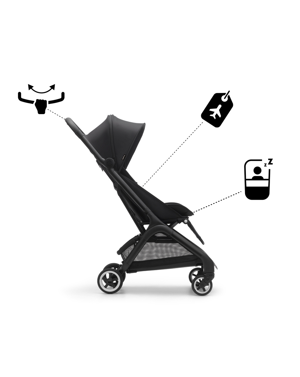 Bugaboo butterfly black/midnight black