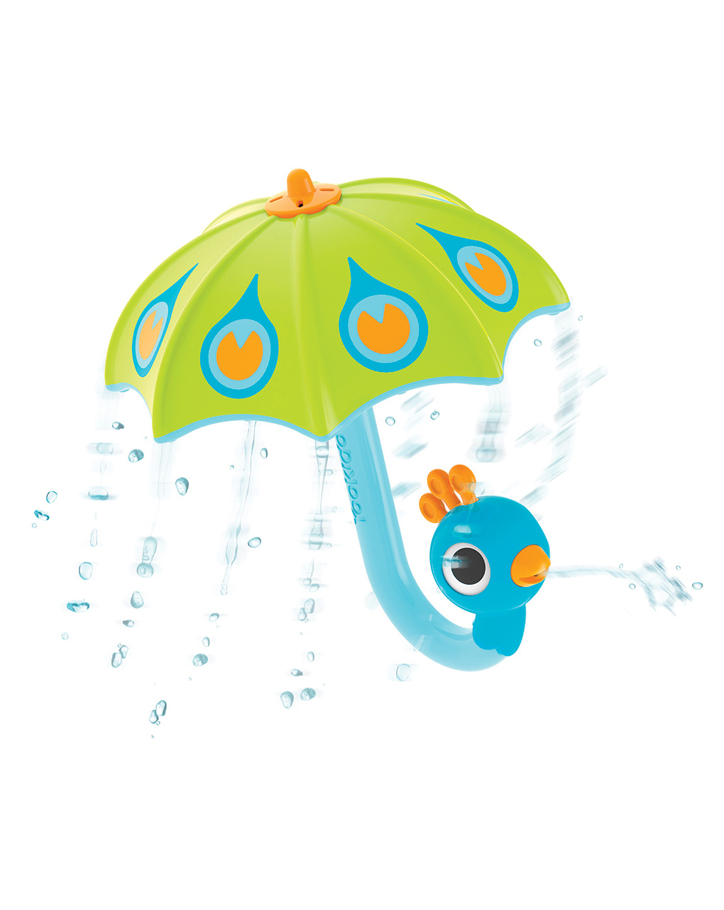 Fill 'n' rain peacock umbrella green - 18m+ - yookidoo