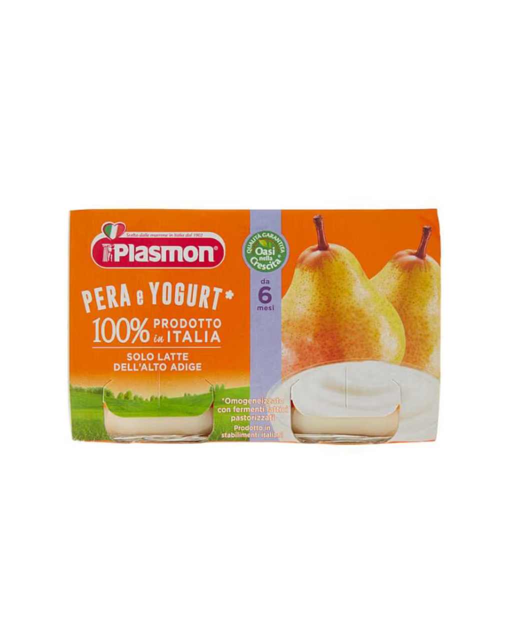 Omogeneizzato yogurt pera – 2x120g - plasmon