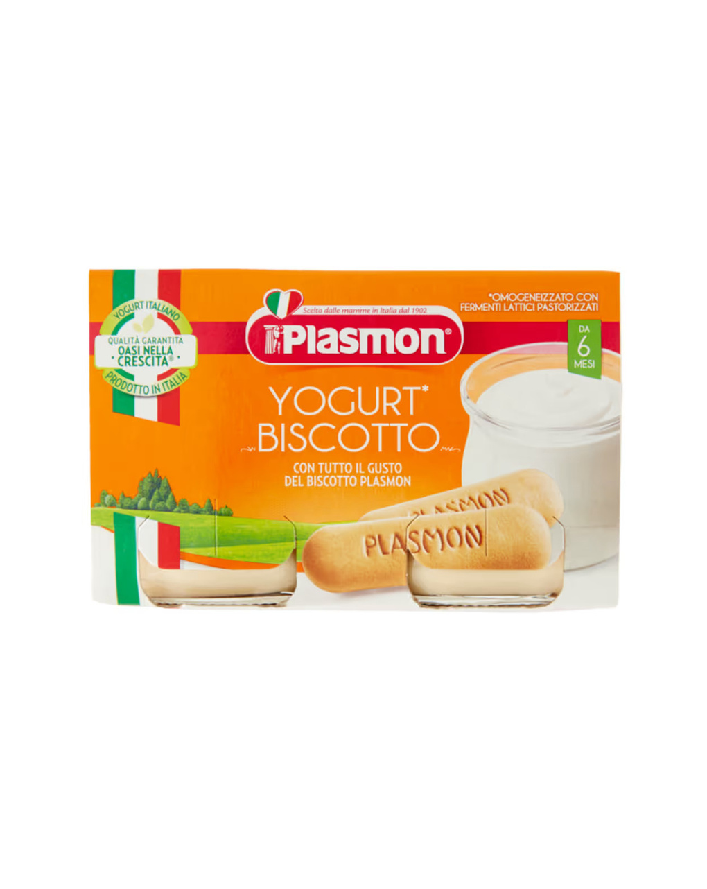 Omogeneizzato yogurt biscotto – 2x120g - plasmon