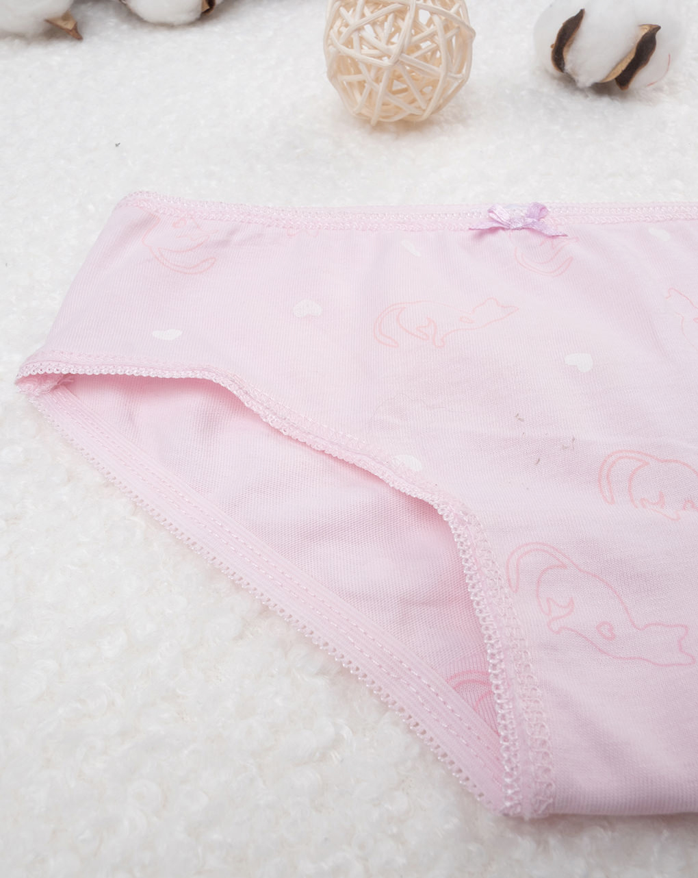 Slip bimba rosa con gattini