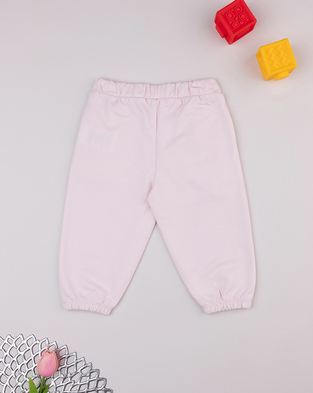 Pantalone bimba rosa tre cuori