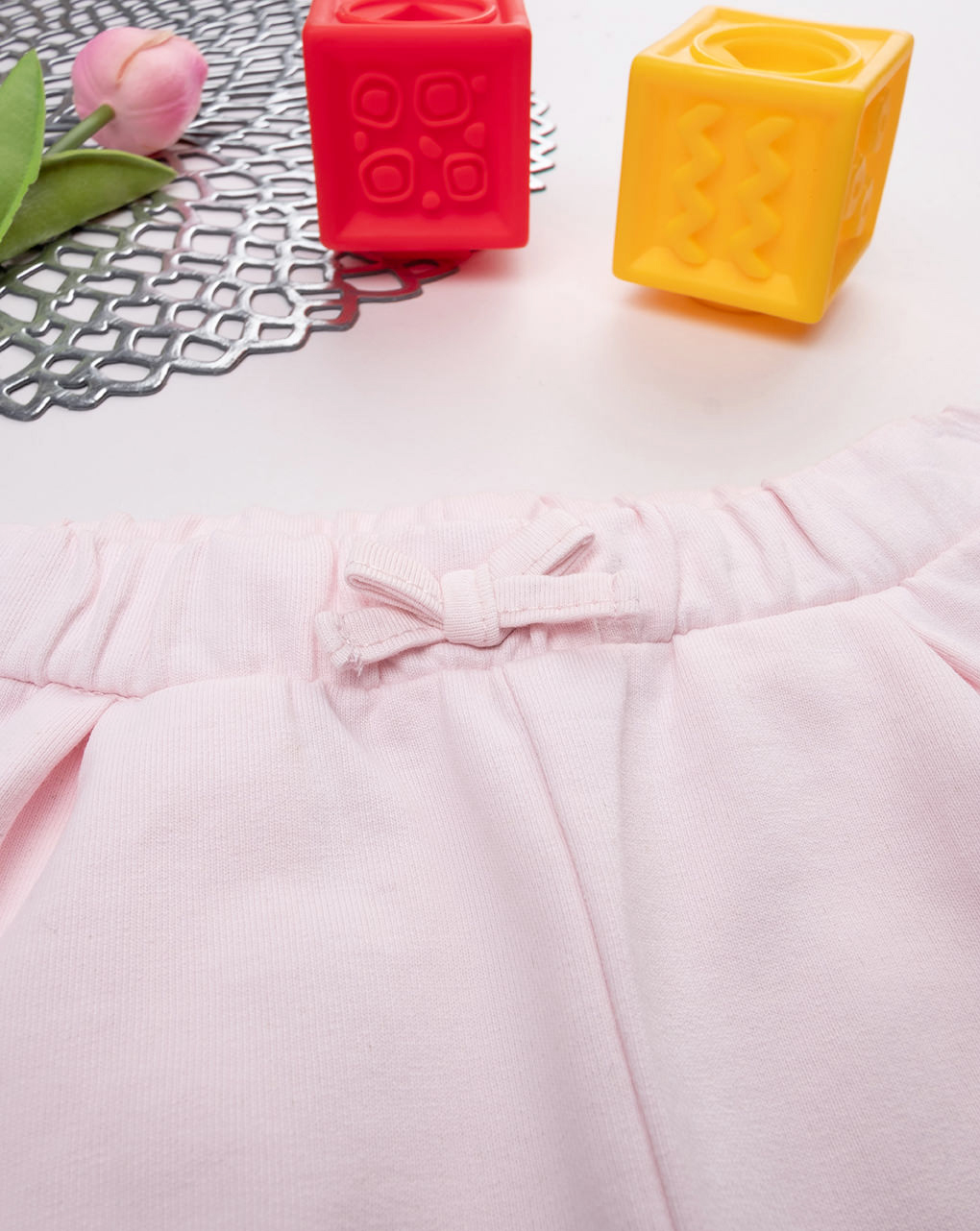 Pantalone bimba rosa tre cuori