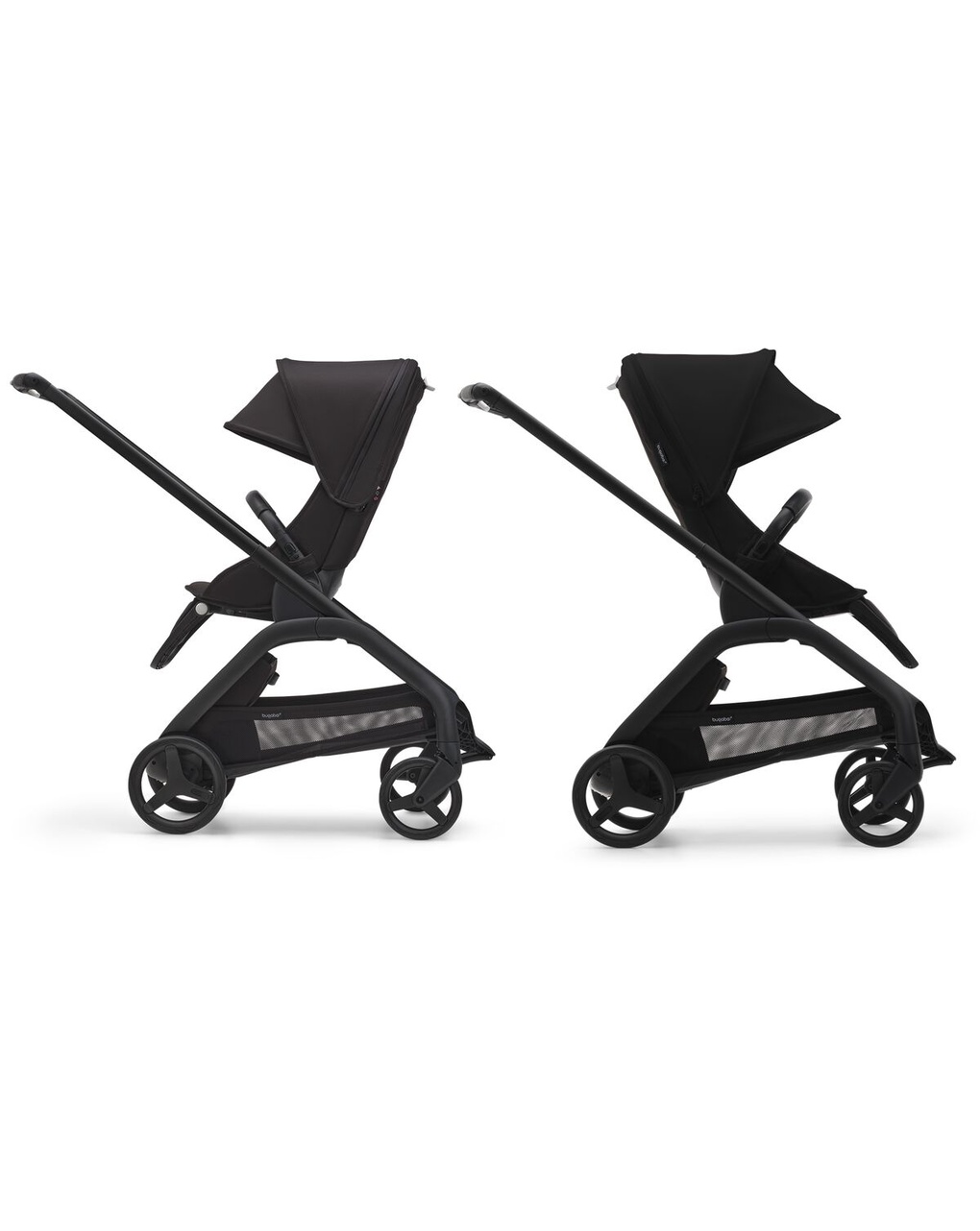 Passeggino dragonfly telaio black con seduta midnight black e cappottina midnight black - bugaboo