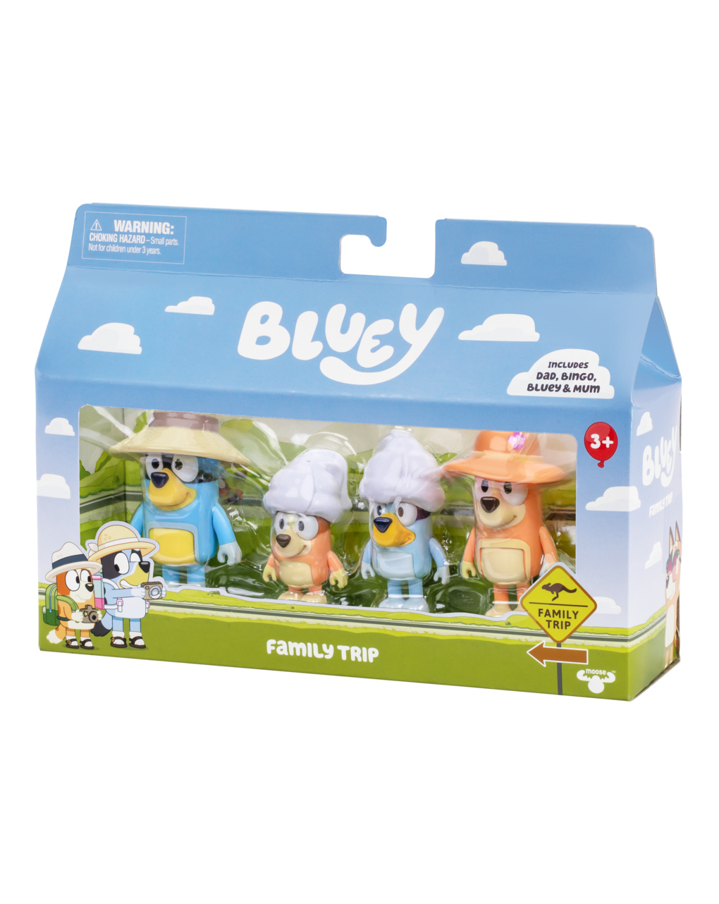 Bluey 4 personaggi trip - 3+