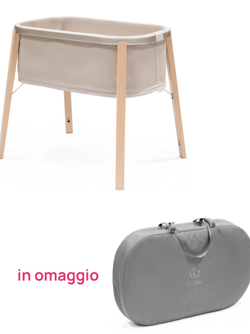 Culla stokke® snoozi™ sandy beige + borsa in omaggio - Stokke