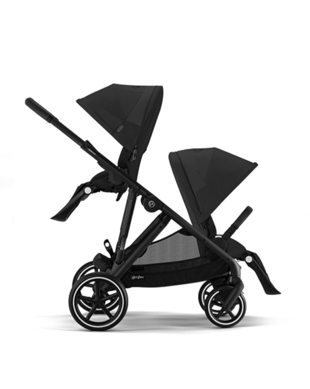 Passeggino gemellare gazelle s blk moon black - cybex