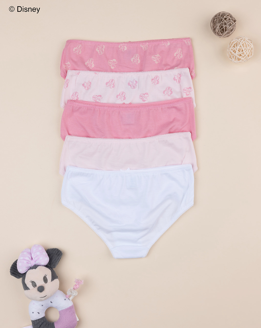 Pack 5 coulotte bimba rosa