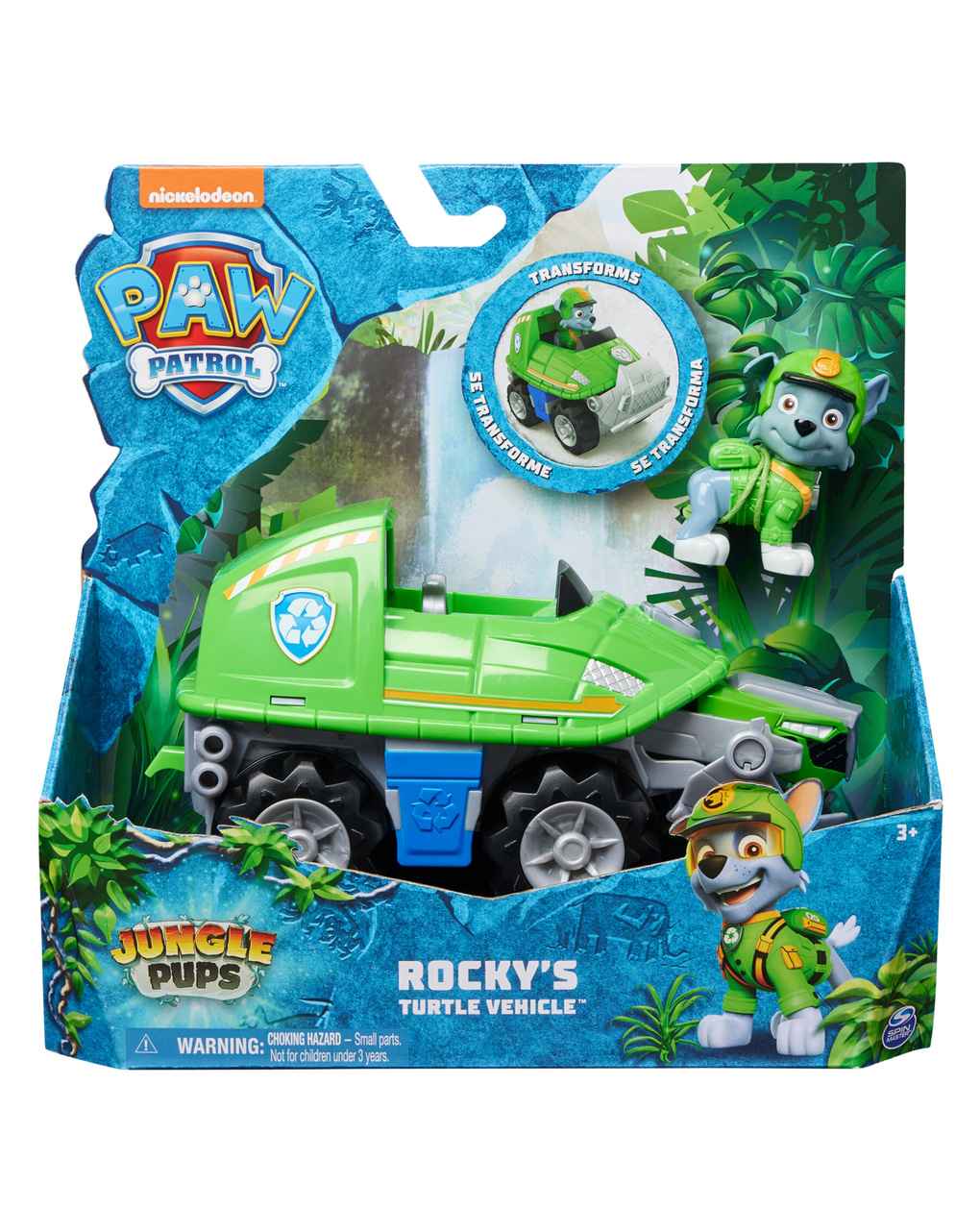 Veicolo di rocky - 3+ - paw patrol jungle pups