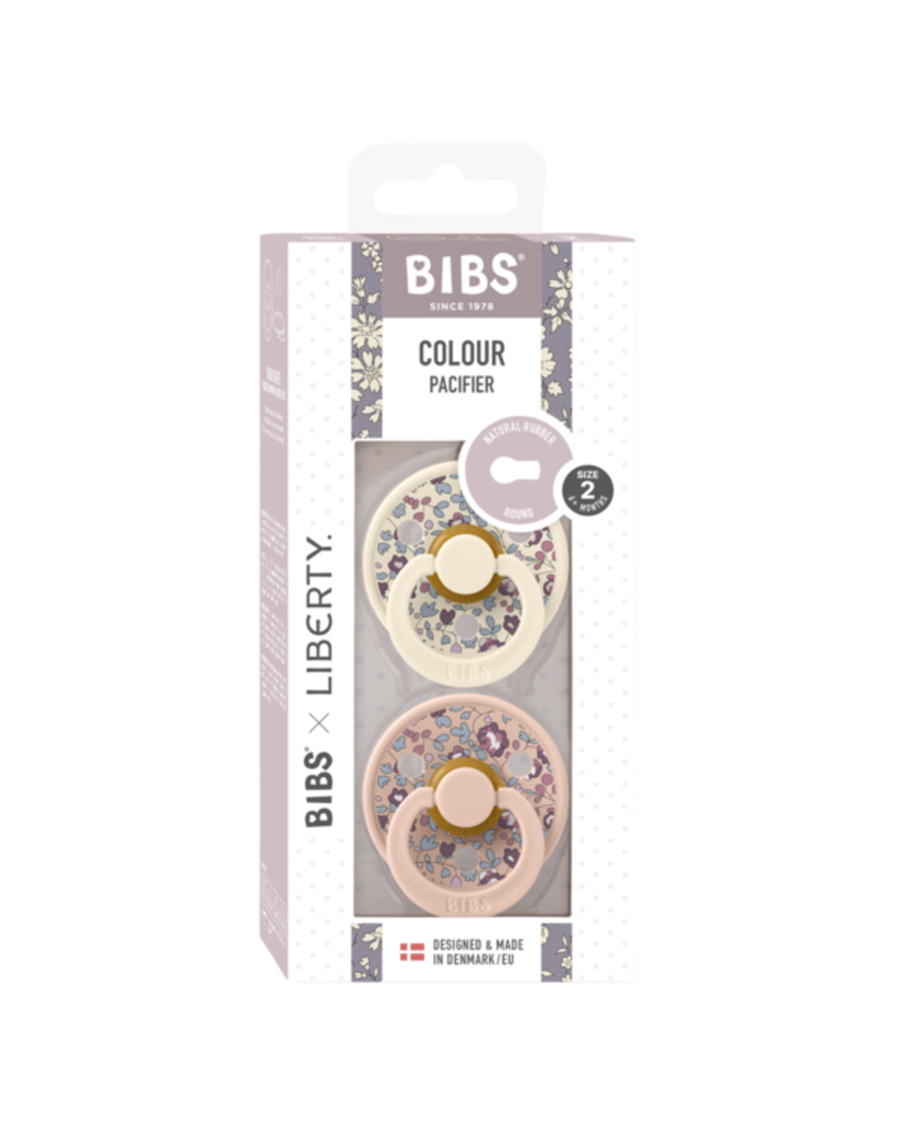 Bibs x liberty colour rotondo lattice avorio-rosa cipria  size 2 - bibs