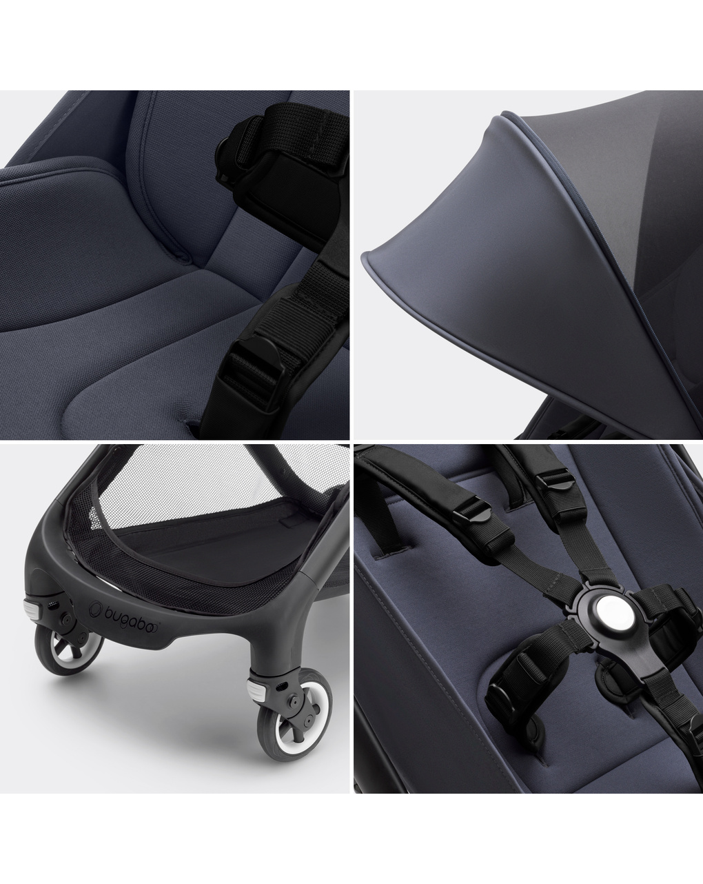 Bugaboo butterfly black/stormy blue - s