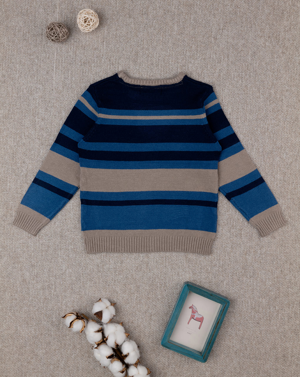 Maglia tricot bambino a righe