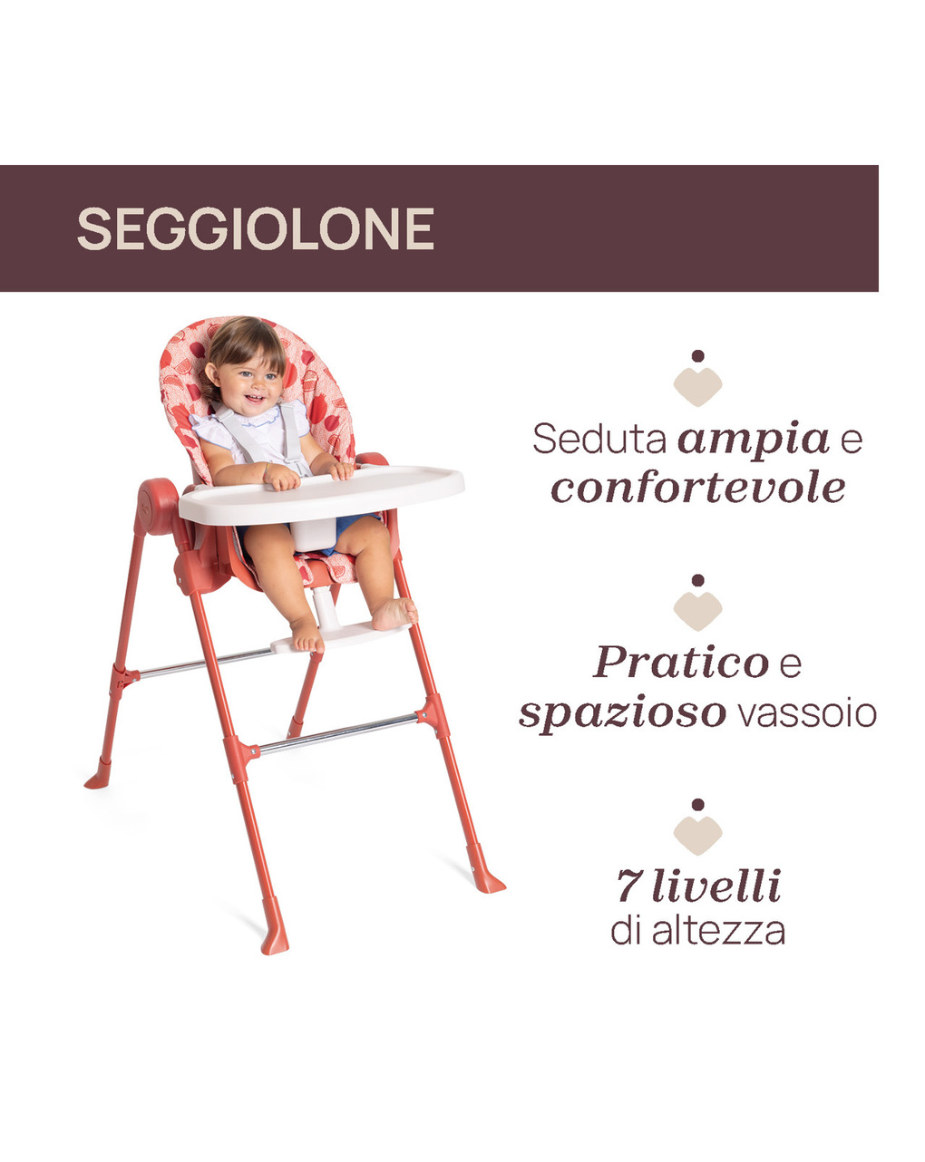 Seggiolone polly essential juice  - chicco